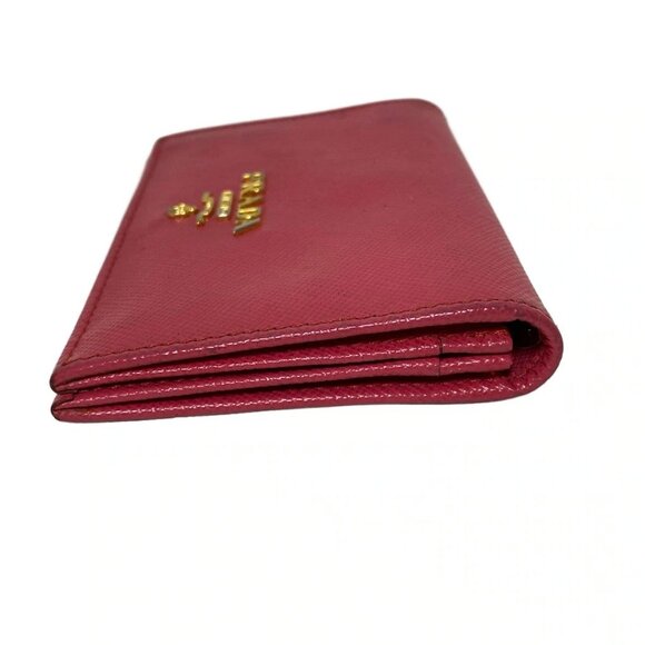 PRADA - Pink Leather Card Case - Picture 8 of 9